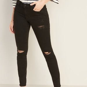 Brand new ripped black skinny jeans, Old Navy